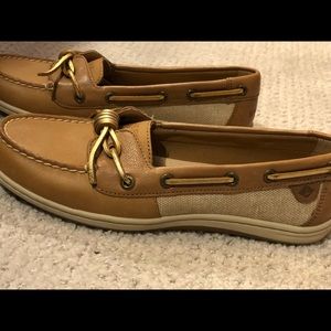 Never worn Sperry dock shoes, sz 8.5.